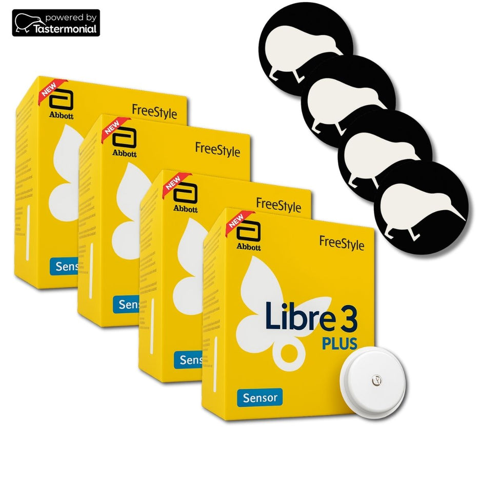 Abbott FreeStyle Libre 3 Plus Sensor Tastermonial Sale 4 Pack discount 
