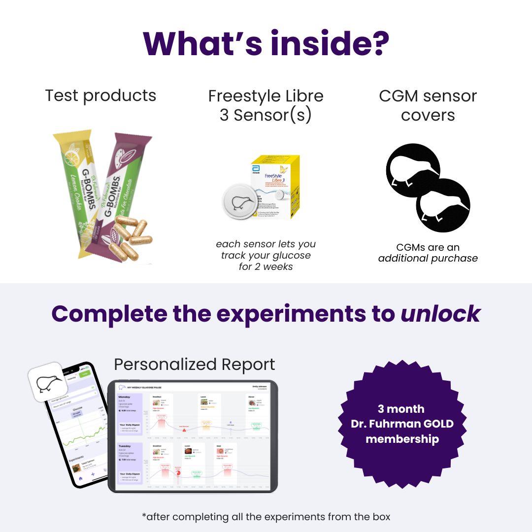 CGM Sensors X Dr Fuhrman&#39;s Experiment Kit