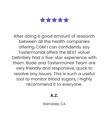Verified buyer feedback 1 Tastermonial products 
