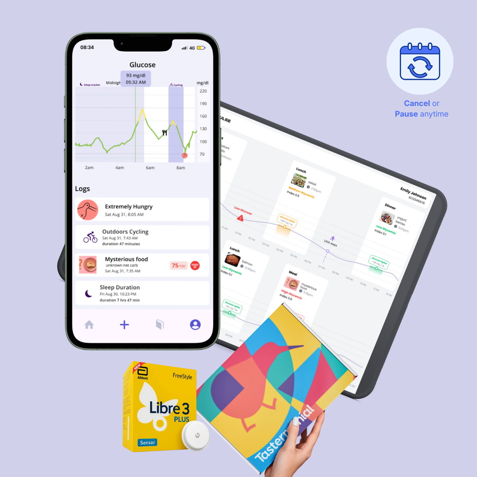 Experiment Kit - Carb & Sugar Sensitivity w/ Freestyle Libre 3+