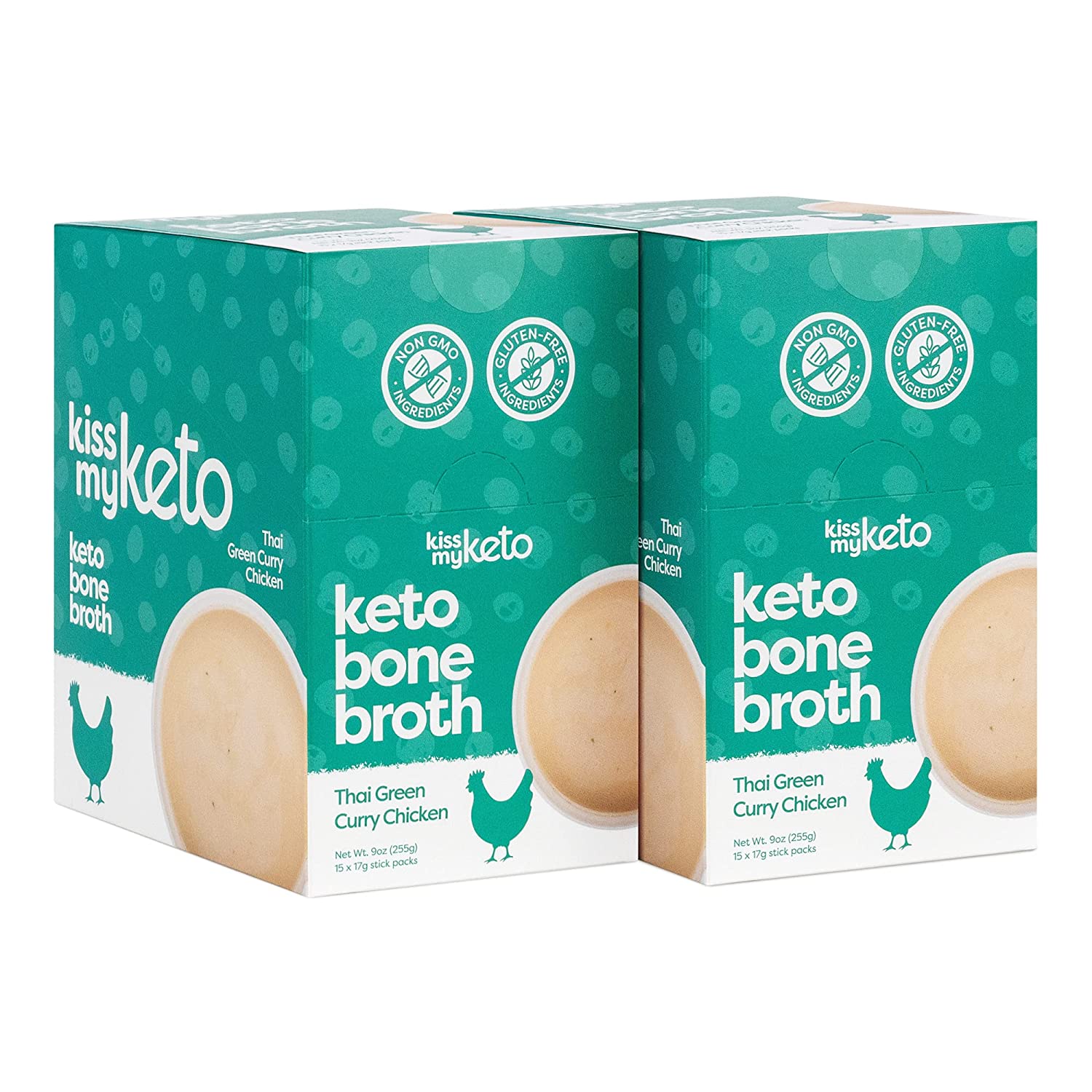 [Kiss My Keto] Thai Green Curry Chicken Bone Broth Powder | 17g | 1 Pack