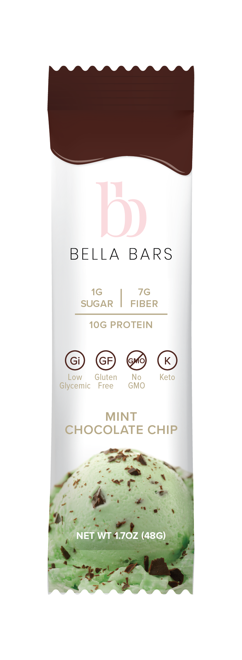 [Bella Bars] Mint Chocolate Chip | 48g | 1 Bar