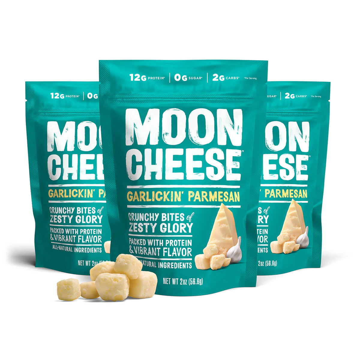 [Moon Cheese] Garlickin&#39; Parmesan I 2oz Bag I 9 Pack exclusive at