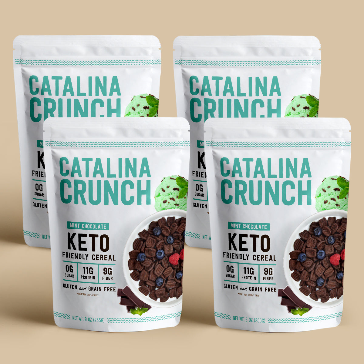 [Catalina Crunch] Mint Chocolate Chip Keto Cereal | 252g | 1 bag