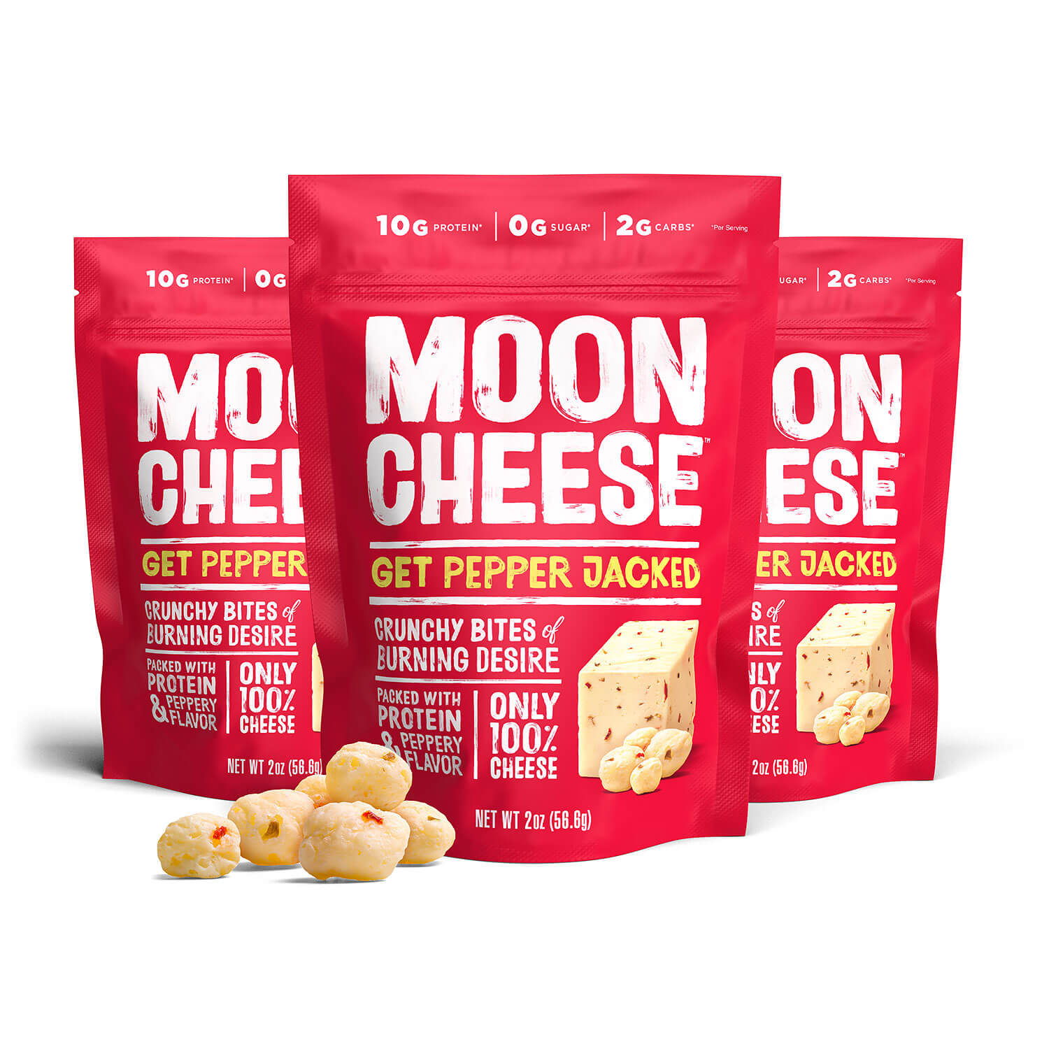 [Moon Cheese] Get Pepper Jacked I 2oz Bag I 9 Pack exclusive at