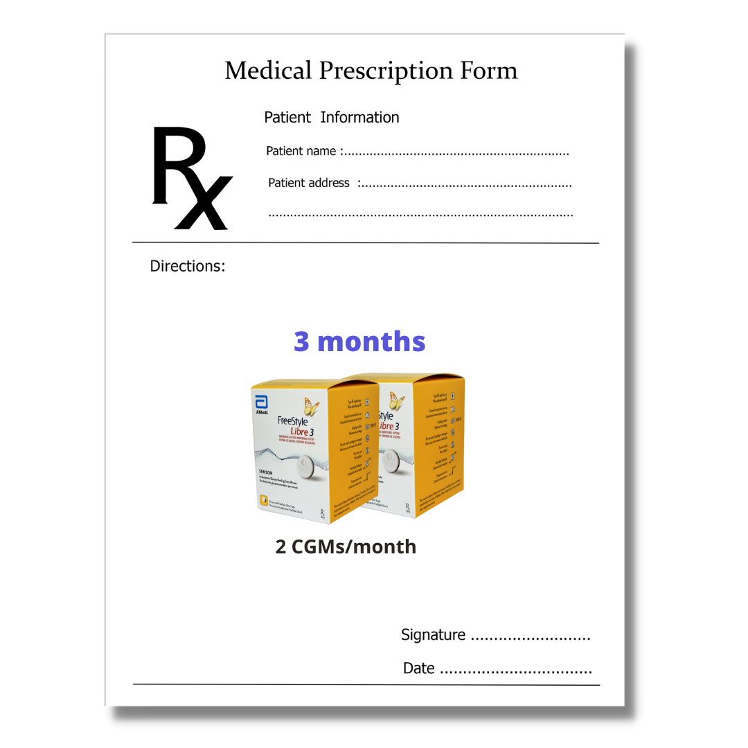 Prescription (Rx) for Freestyle Libre CGM