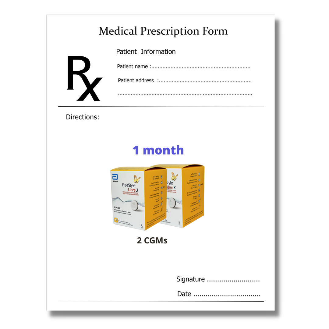 Prescription (Rx) for Freestyle Libre CGM