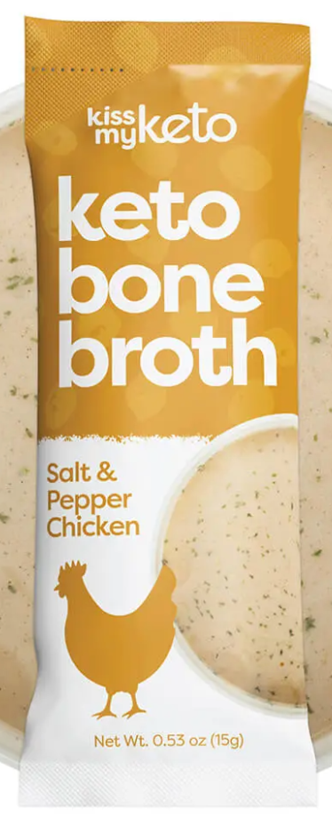 [Kiss My Keto] Salt &amp; Pepper Chicken Bone Broth Powder | 0.53oz | 1 Pack