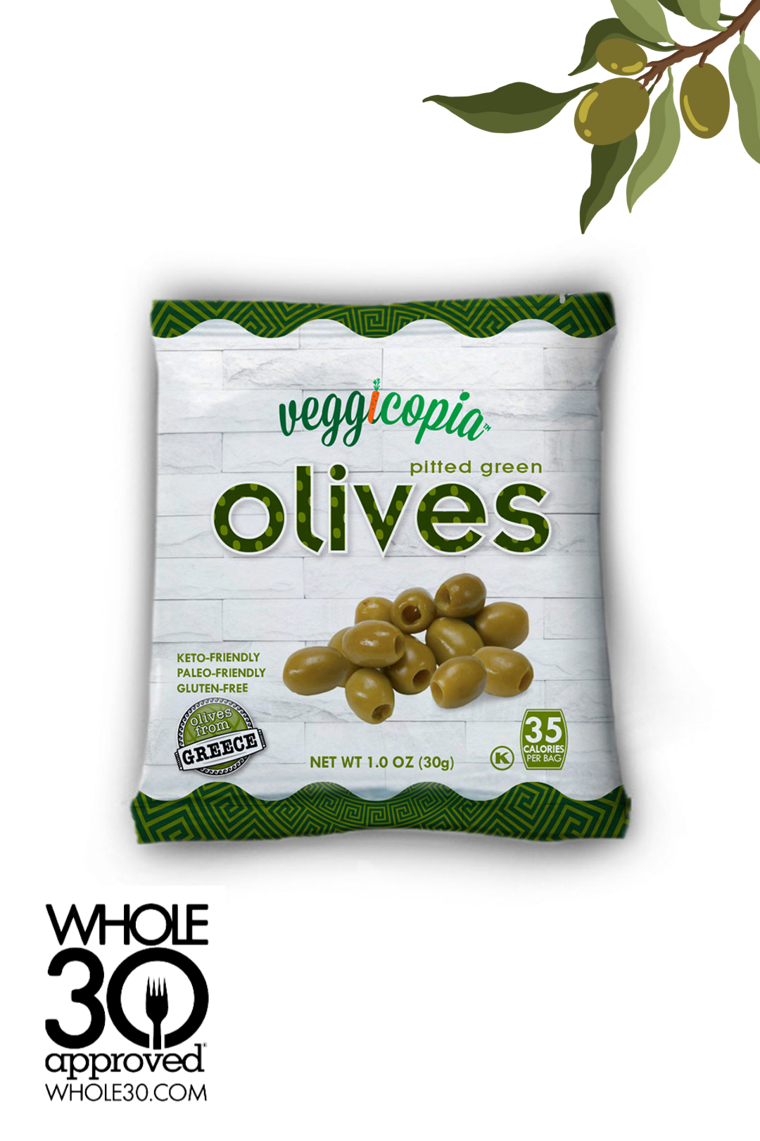 [VeggieCopia] Green Olives from Greece 1oz
