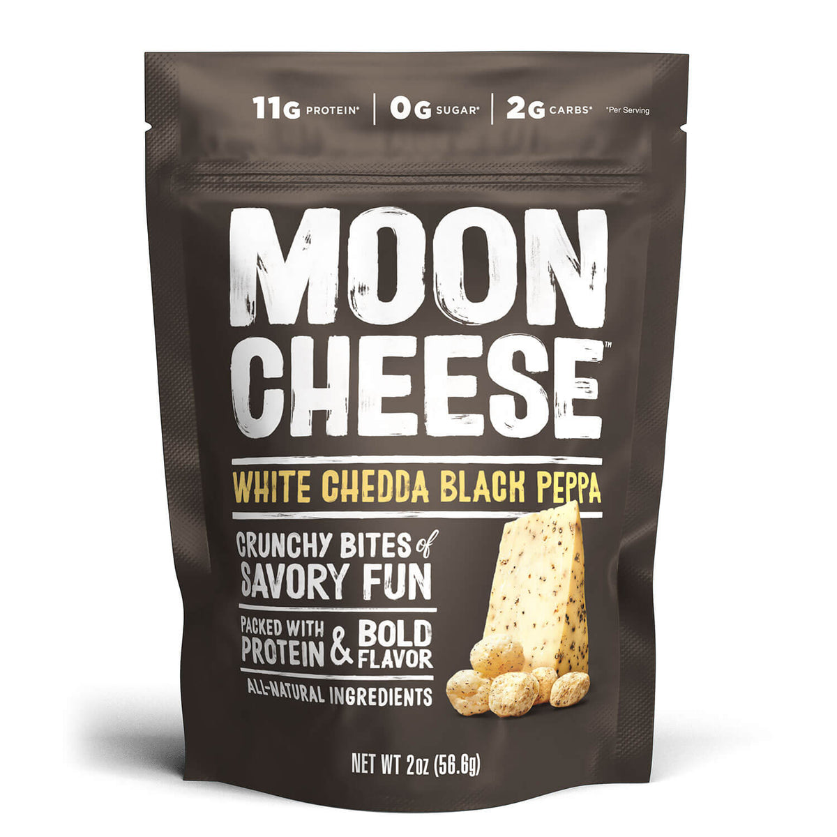 [Moon Cheese] White Chedda Black Peppa I 2oz Bag I 9 Pack exclusive at