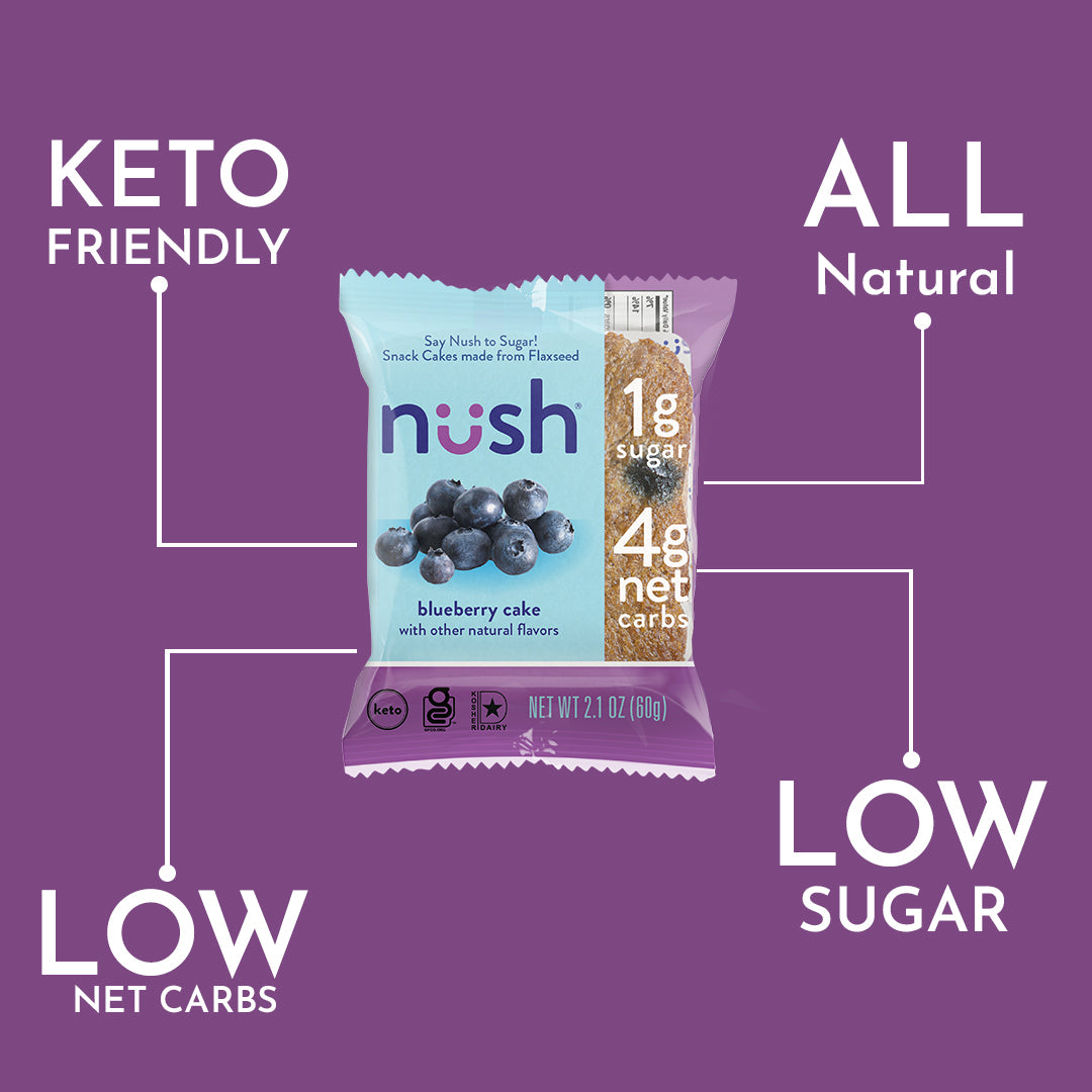 [Nush] Low-Carb Blueberry Cake | 2.1 oz | 1 Cake