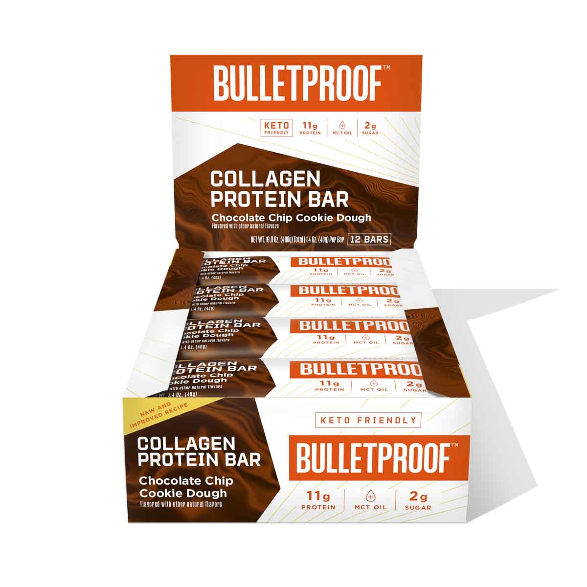 [Bulletproof] Chocolate Chip Cookie Dough Collagen Protein Bar | 40g | 1 Bar