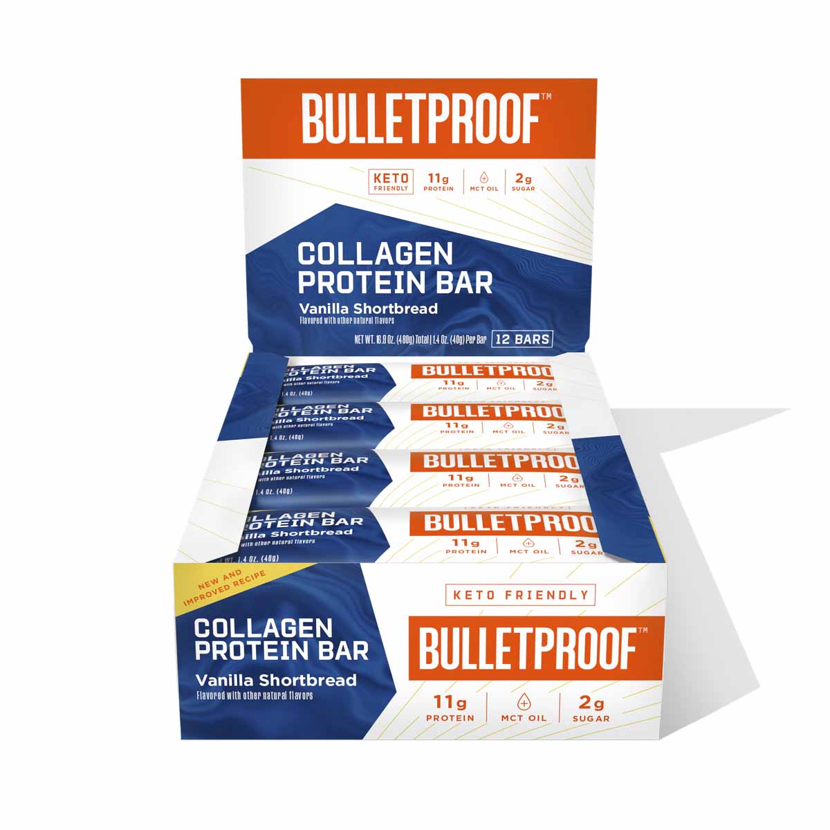[Bulletproof] Vanilla Shortbread Collagen Protein Bar | 40g | 1 bar