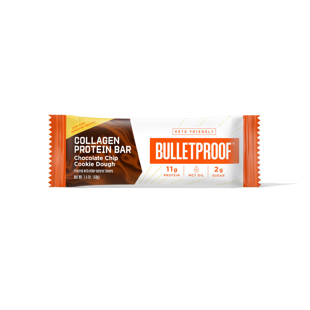 [Bulletproof] Chocolate Chip Cookie Dough Collagen Protein Bar | 40g | 1 Bar