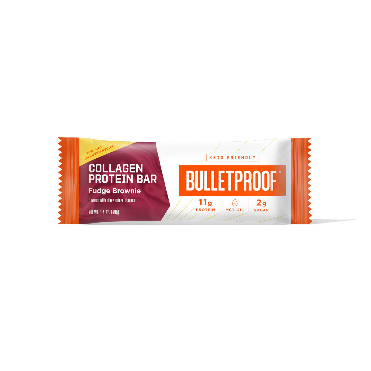 [Bulletproof] Fudge Brownie Collagen Protein Bar | 40g | 1 Bar