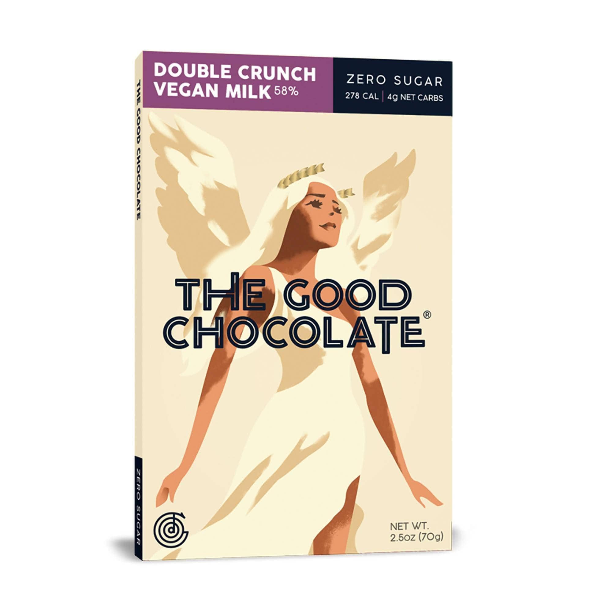 Double Crunch 58% Vegan Milk Zero Sugar Bar | 10-Pack exclusive at