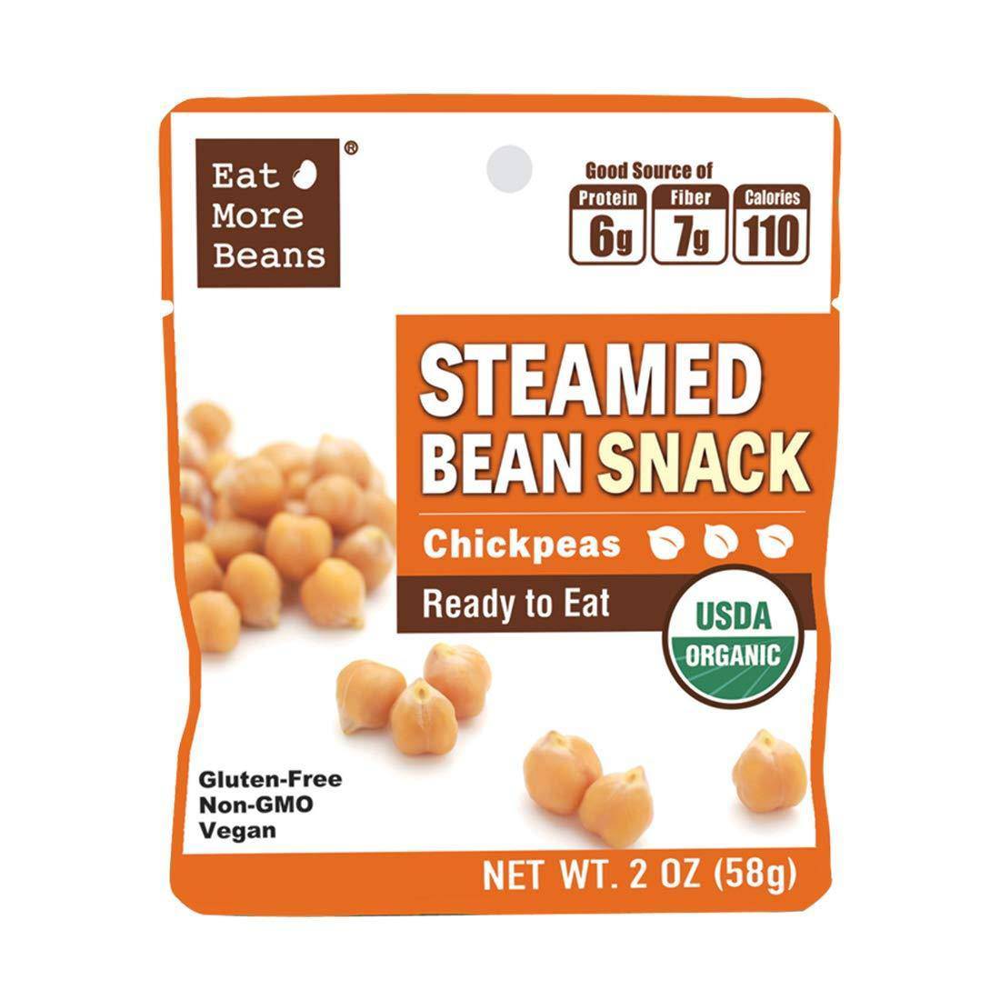 [Eat More Beans] Chickpeas STEAMED BEAN SNACK | 2oz | 1 Bag