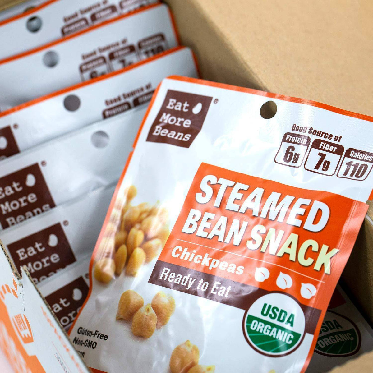 [Eat More Beans] Chickpeas STEAMED BEAN SNACK x2