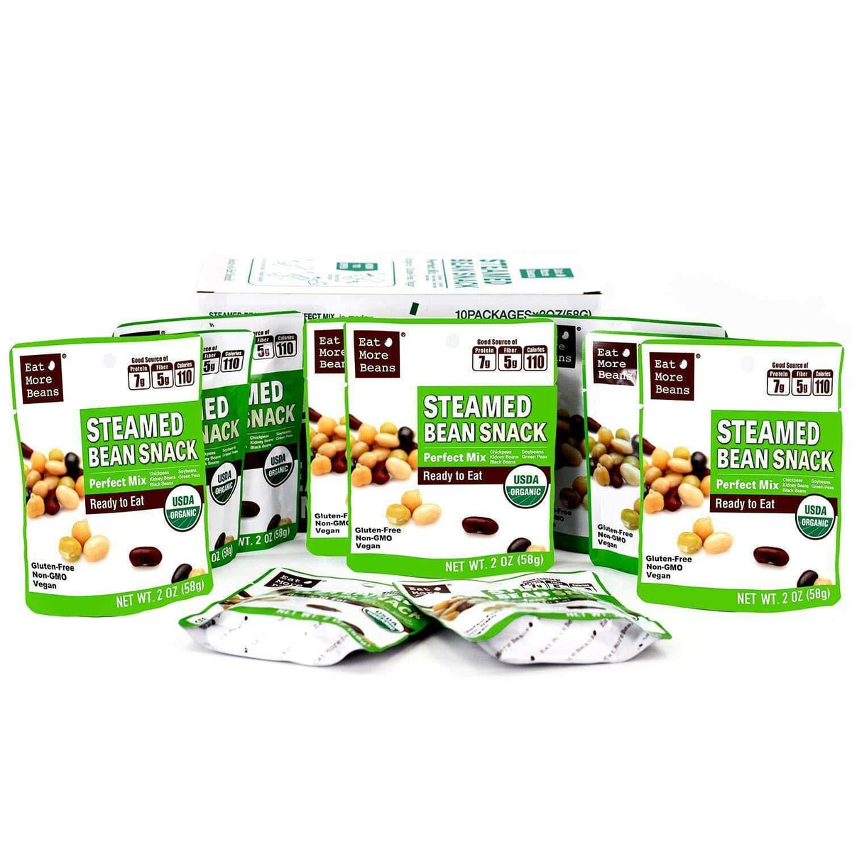 [Eat More Beans] Perfect Mix STEAMED BEAN SNACK | 2oz | 1 Bag