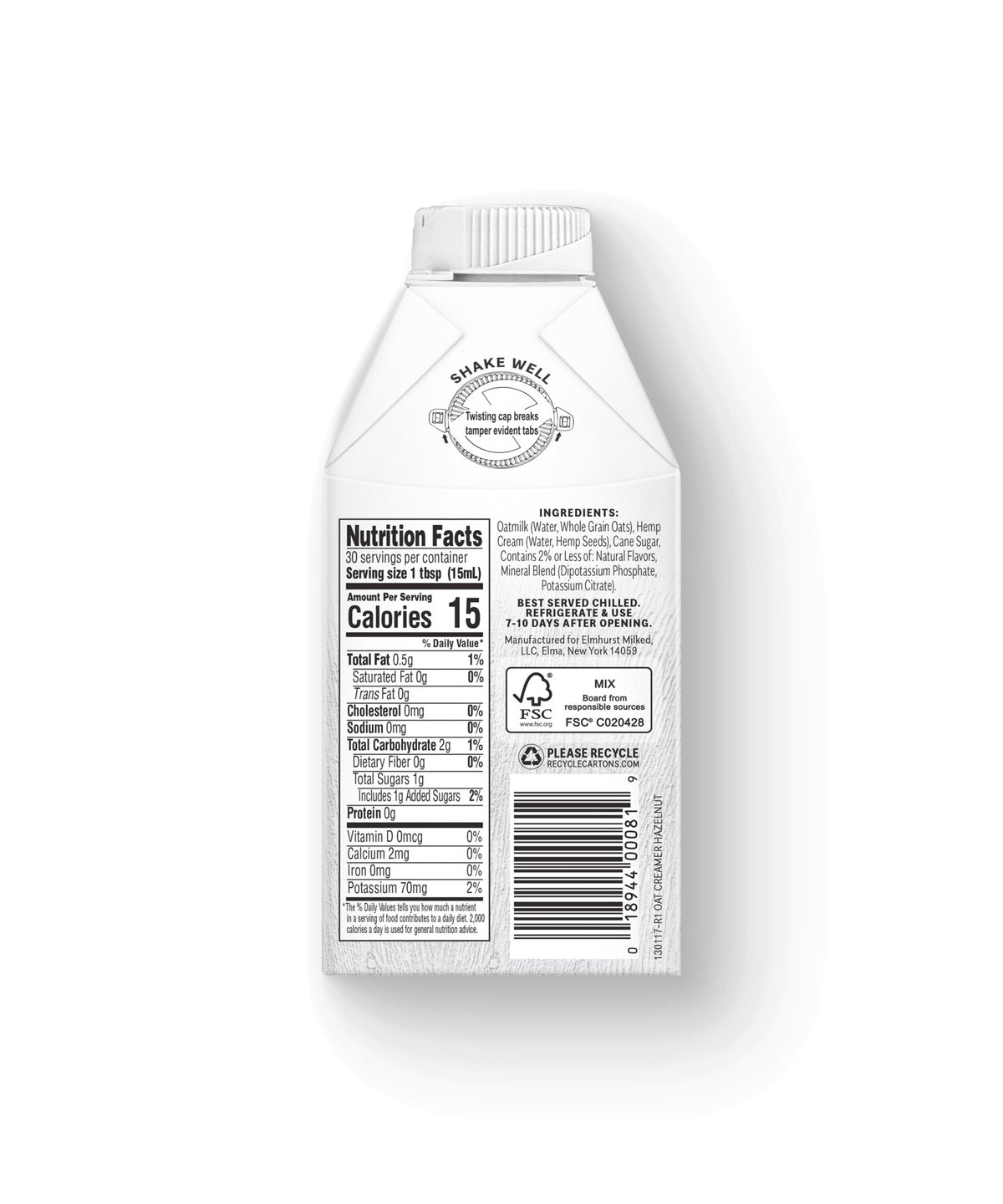 Oat Creamer - Hazelnut exclusive at Tastermonial