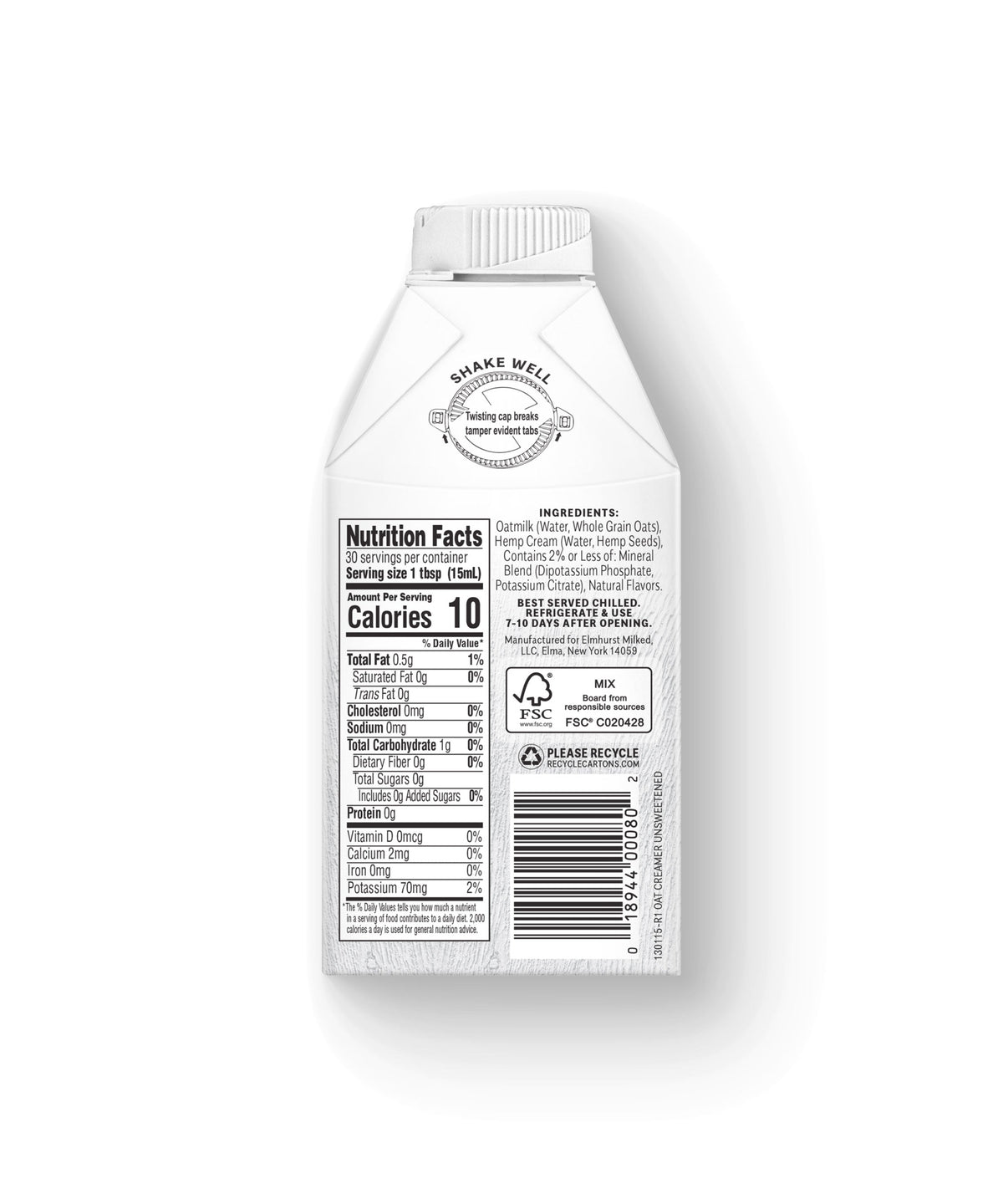 Oat Creamer - Original Unsweetened exclusive at Tastermonial