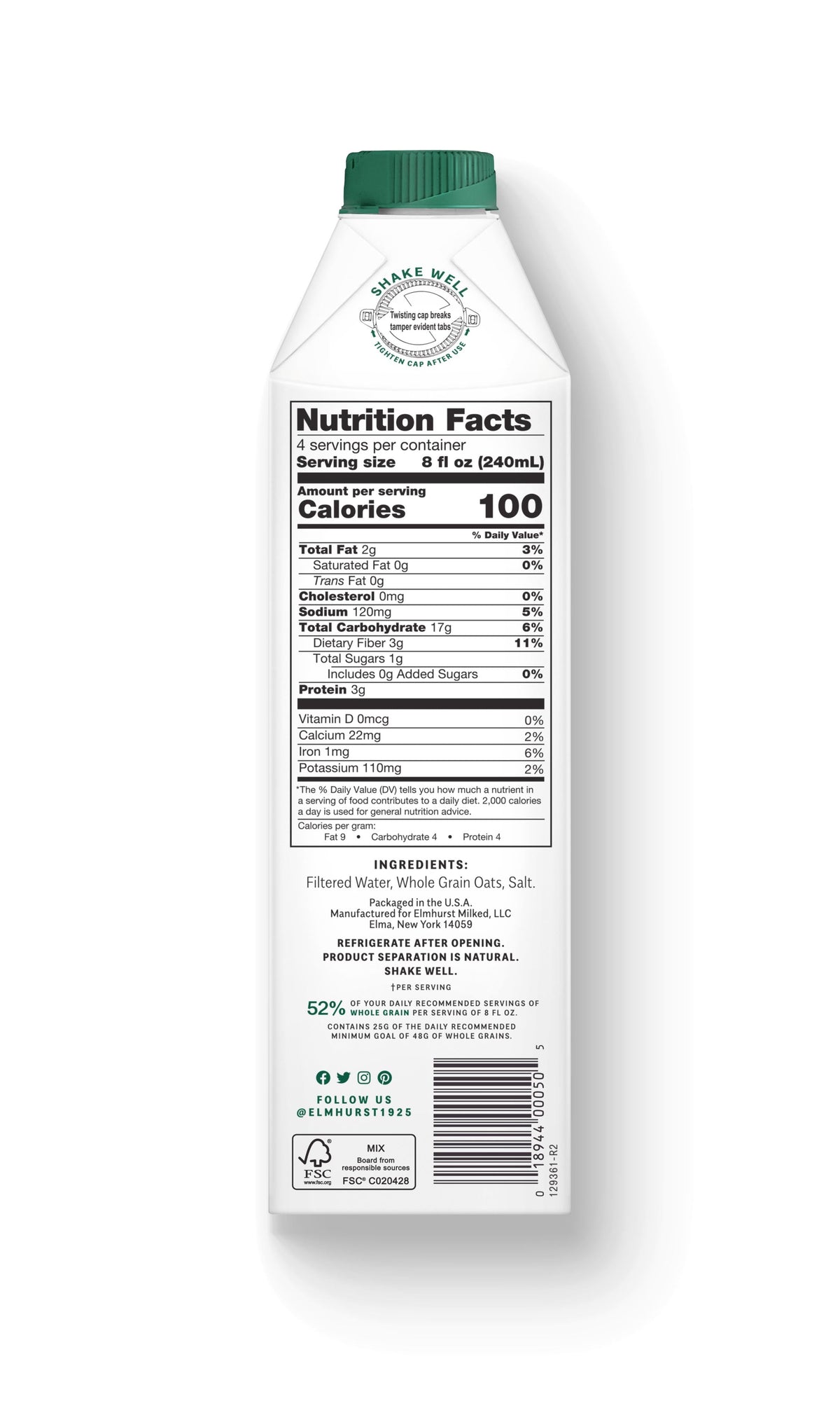 Unsweetened Milked Oats™ exclusive at Tastermonial