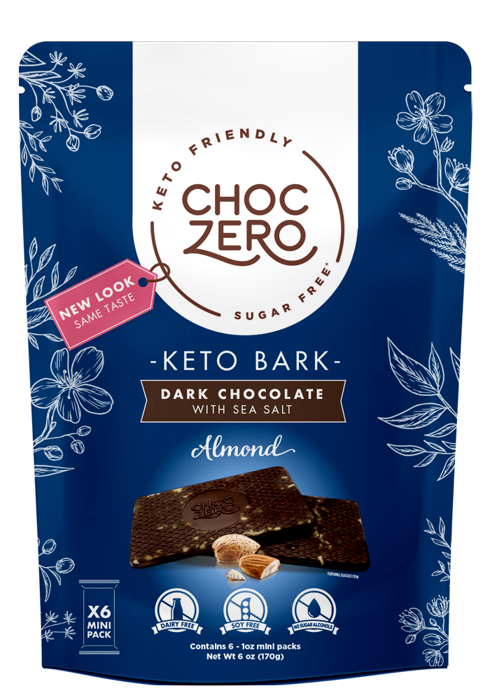 [Choc Zero] Dark Chocolate Almond Keto Bark | 6oz | 1 Bag