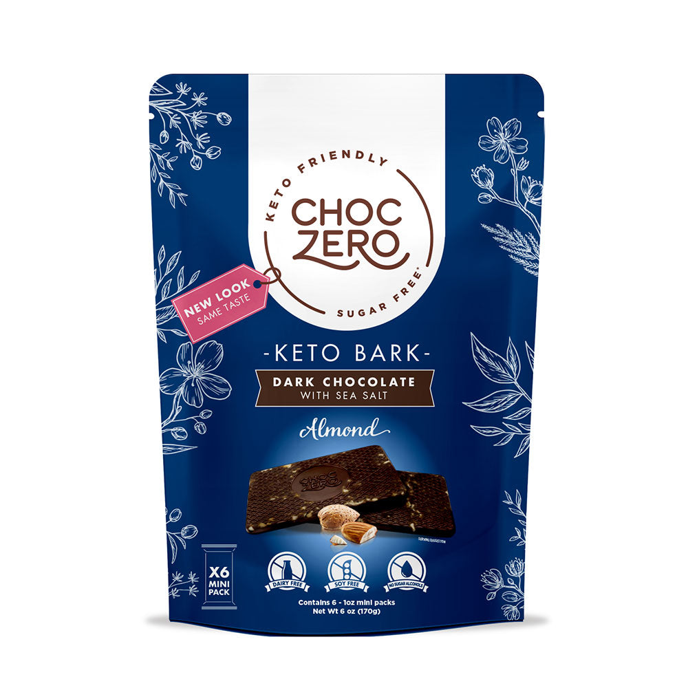 [Choc Zero] Dark Chocolate Almond Keto Bark | 6oz | 1 Bag