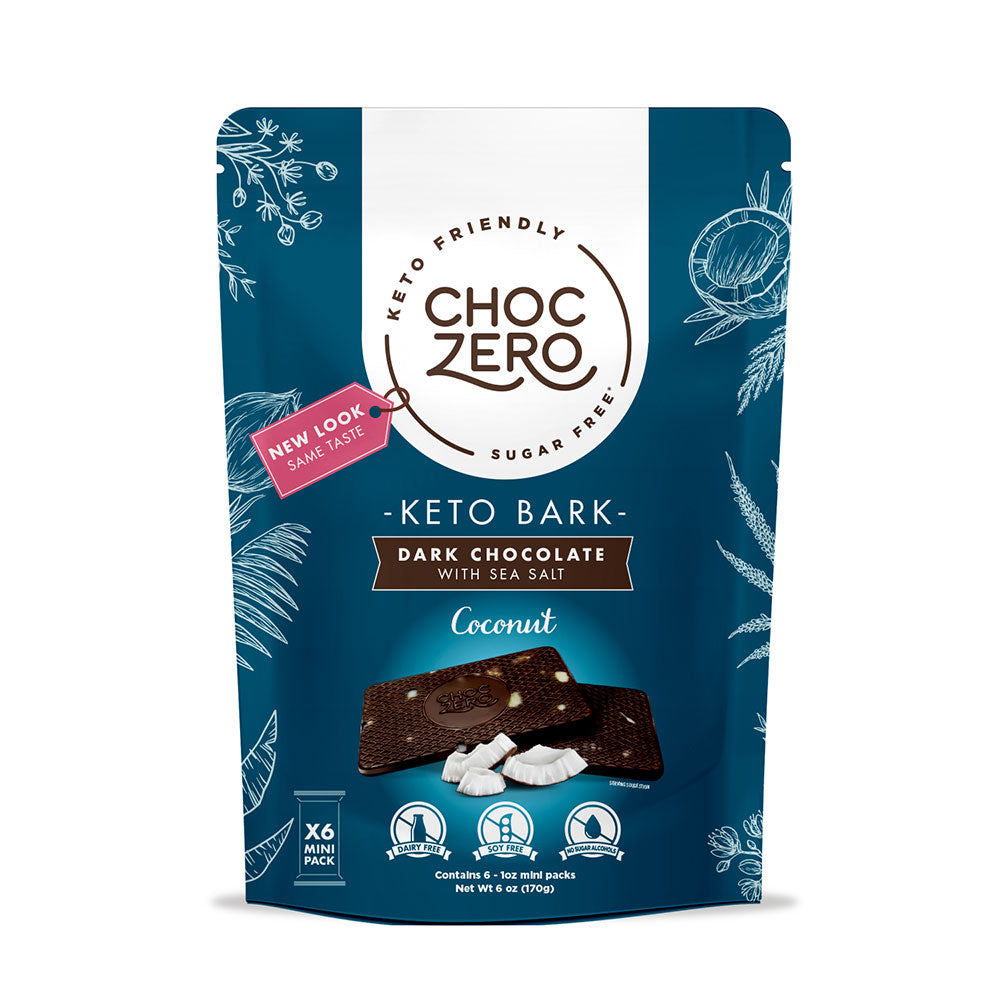 [Choc Zero] Dark Chocolate Coconut Keto Bark | 6oz | 1 Bag