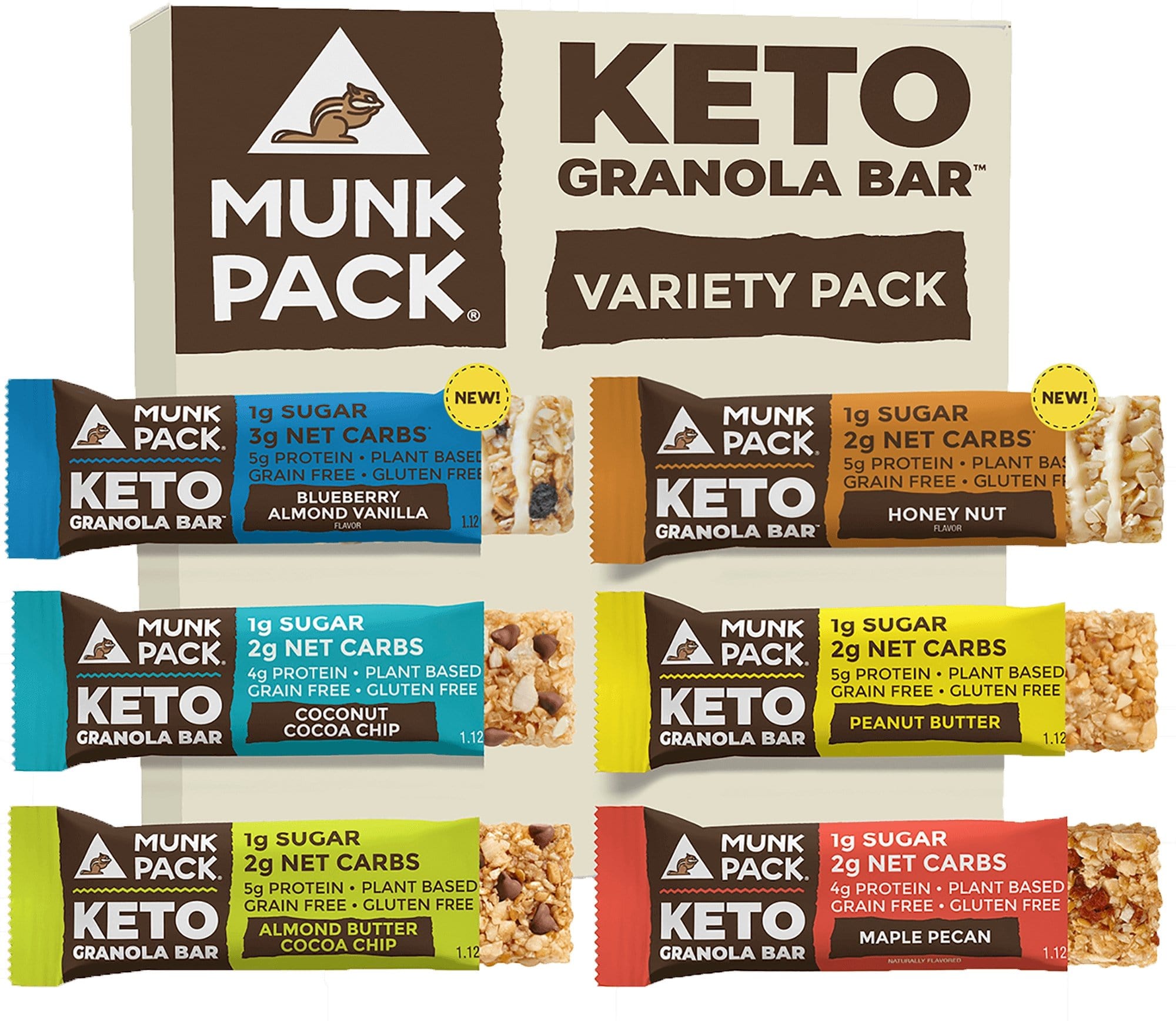 Keto Granola Bar Variety, 6-Pack exclusive at Tastermonial
