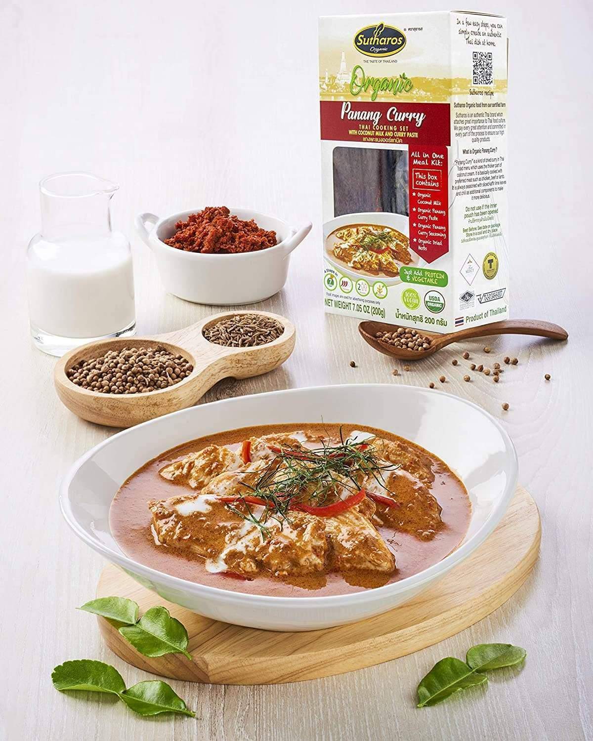 Sutharos Organic Thai Panang Curry Meal Kit | 10-Pack exclusive at