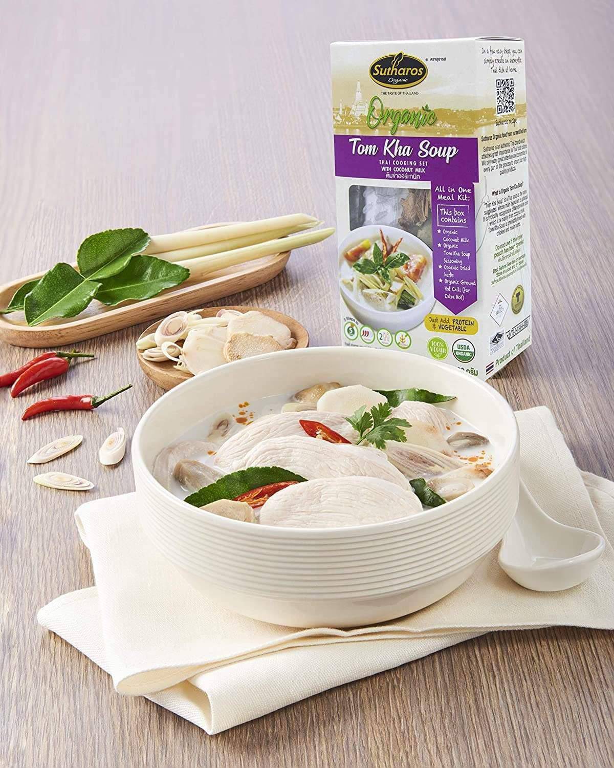 Sutharos Organic Tom Kha Soup Thai Meal Kit exclusive at Tastermonial