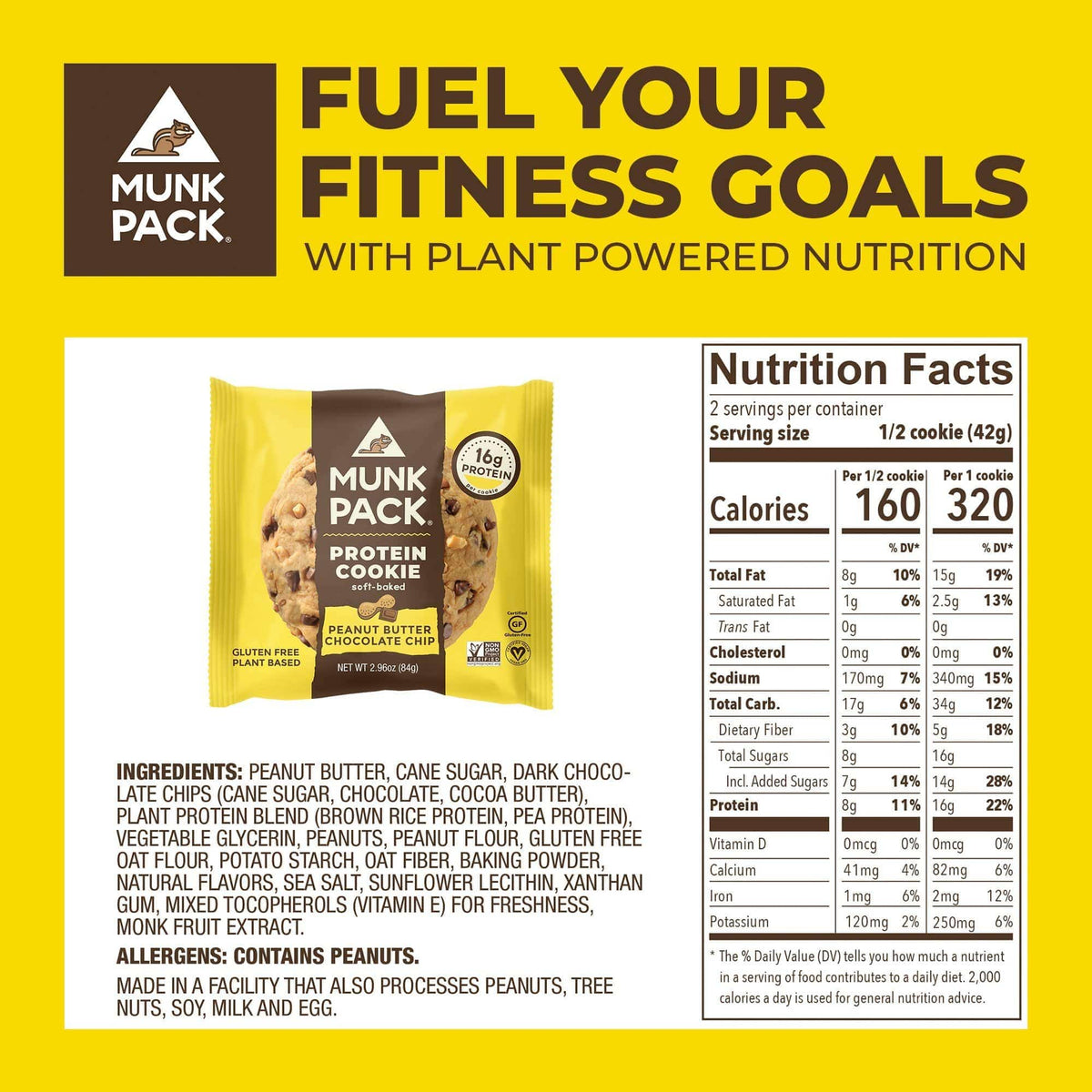Peanut Butter Chocolate Chip Protein Cookie, 12-Pack exclusive at