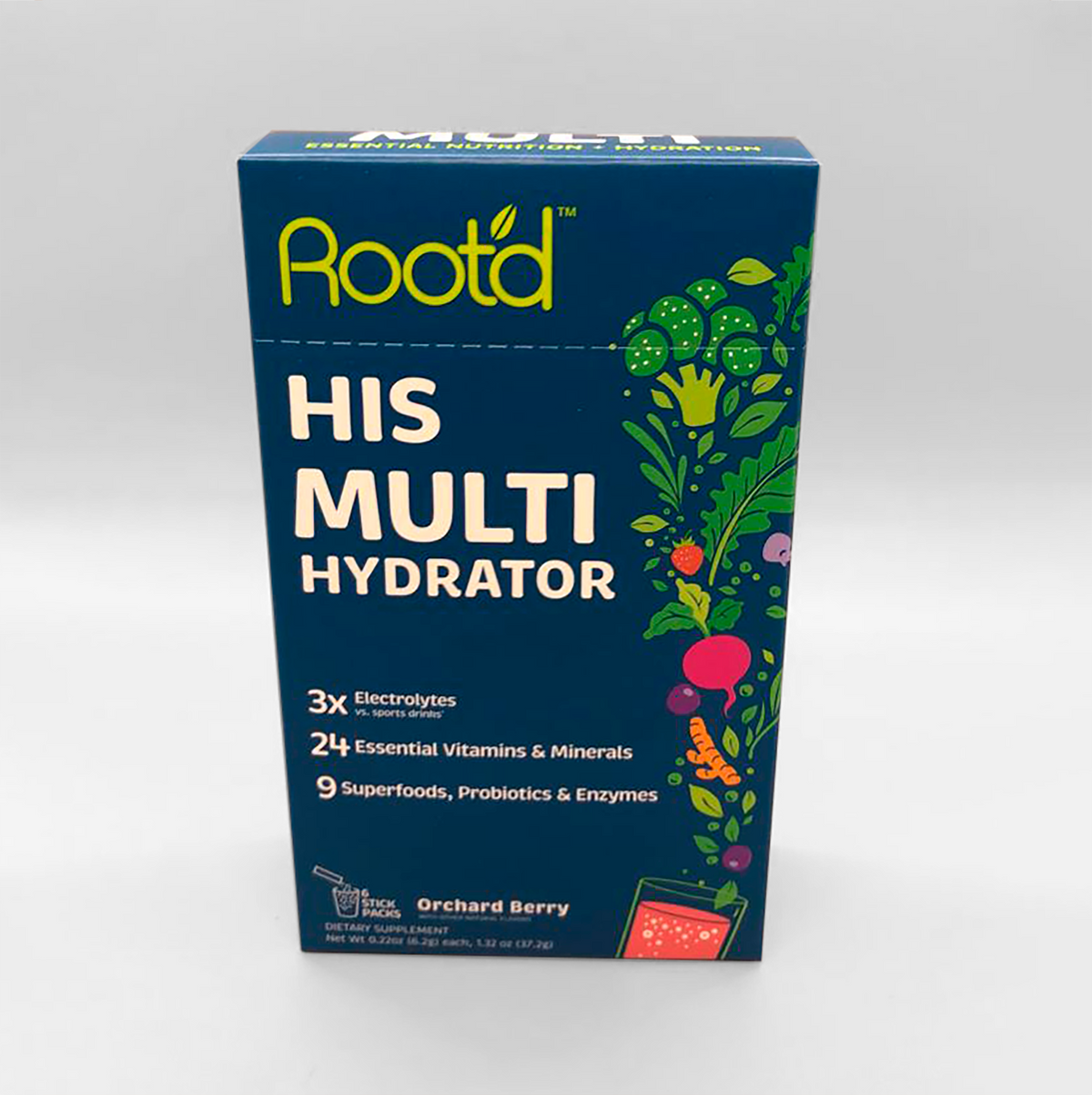 [Root&#39;D] His MULTI - Essential Vitamins &amp; Minerals + Electrolytes for Men