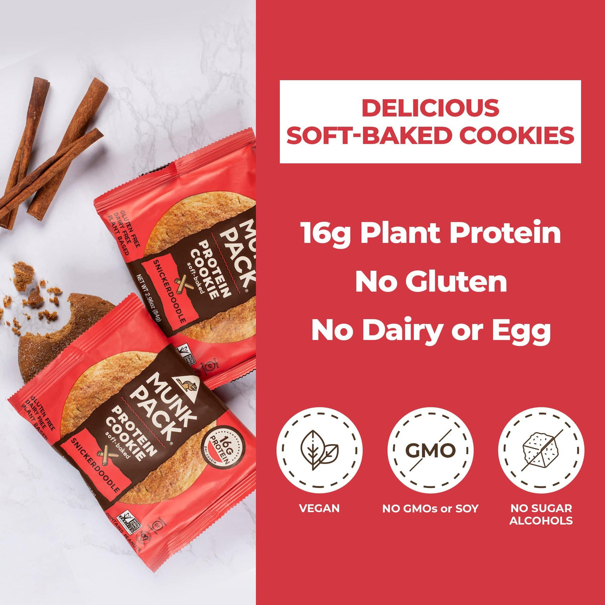 Snickerdoodle Protein Cookie, 12-Pack exclusive at Tastermonial