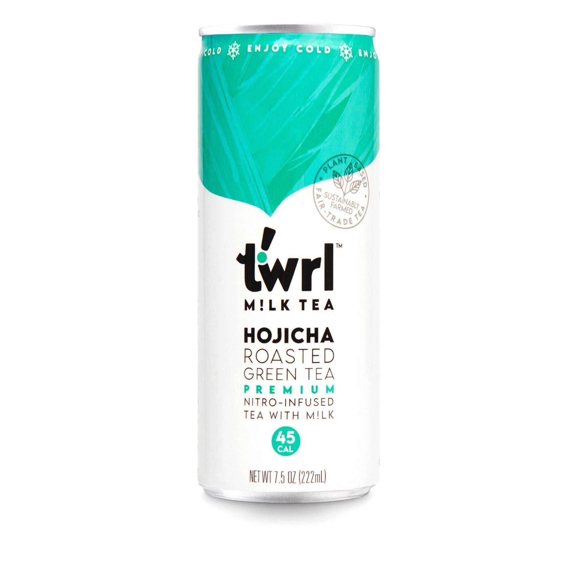 [Twrl Tea] Hojicha Roasted Green Milk Tea | 7.5 oz | 1 can
