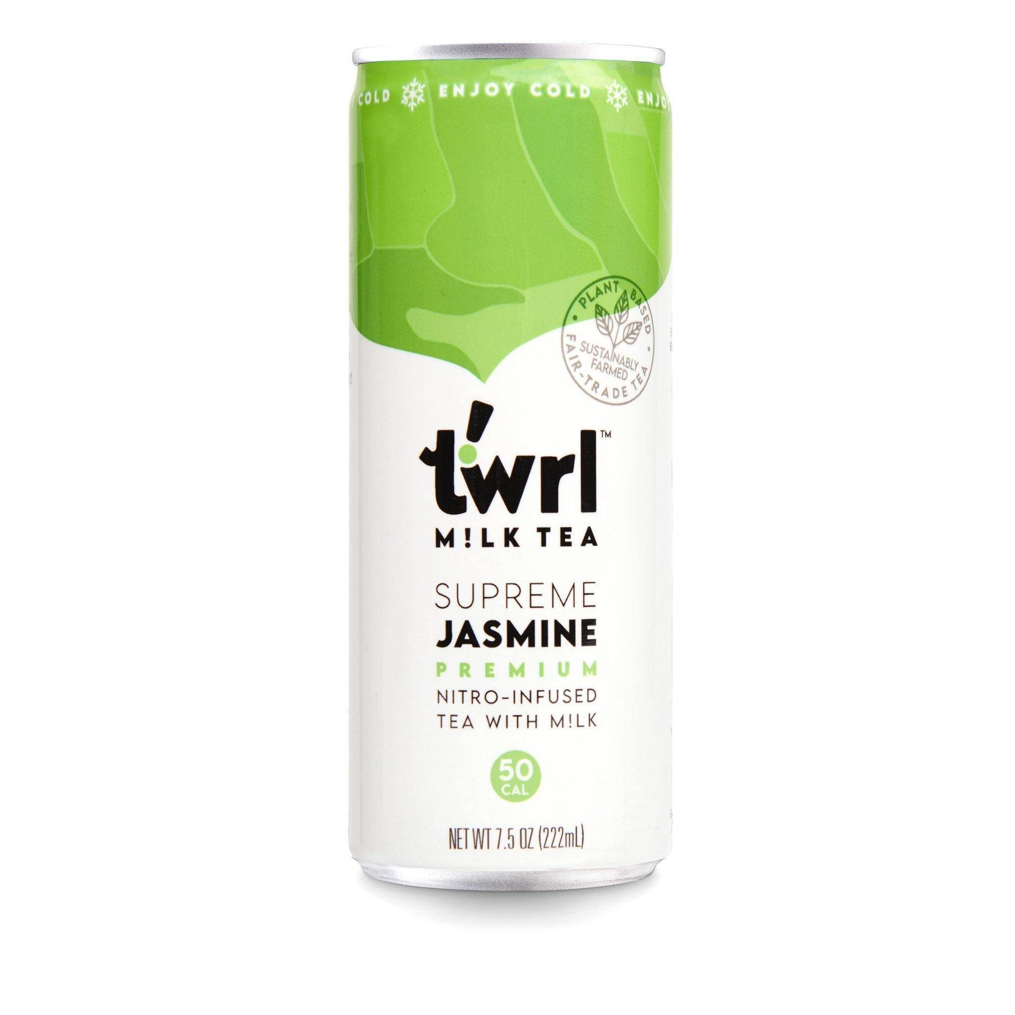 [Twrl Tea] Supreme Jasmine Milk Tea | 7.5 oz | 1 can