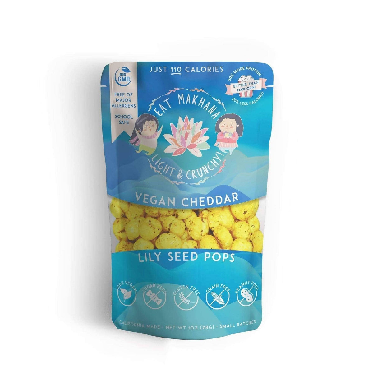 Vegan Cheddar Water Lily Seed Pops | 1oz I 4 Pack